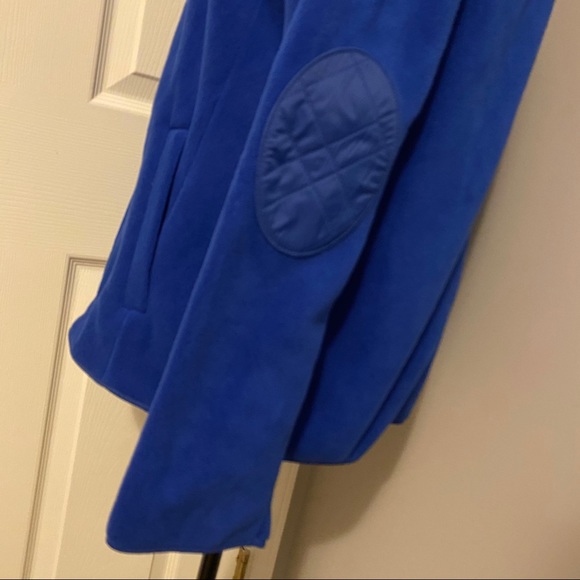 TALBOTS Quilted Mock Neck Zip Front Fleece Jacket - Picture 5 of 12